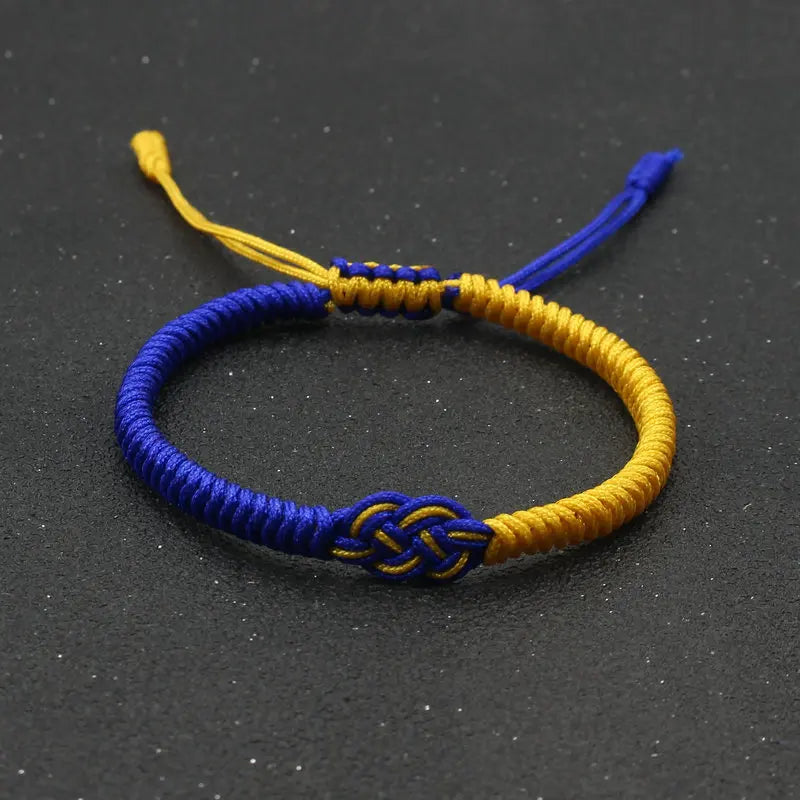 Noter New Handmade Braided Ukrainian Bracelet Men Women Adjustable Lucky Red Thread Chinese Knot Braclet Valentine Day Braslet