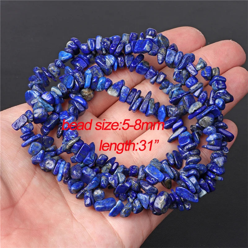 45 Styles Natural Lapis Lazuli Beads Blue Round Rondelle Faceted Loose Spacer Stone Bead For Jewelry Making Accessories Supplies