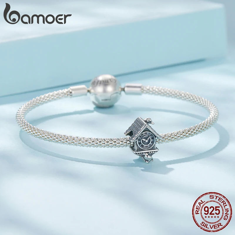 Bamoer 925 Sterling Silver Nativity of Jesus Pendant Faith Guard Charm Peace Beads for Women DIY Bracelet Jewelry Accessories