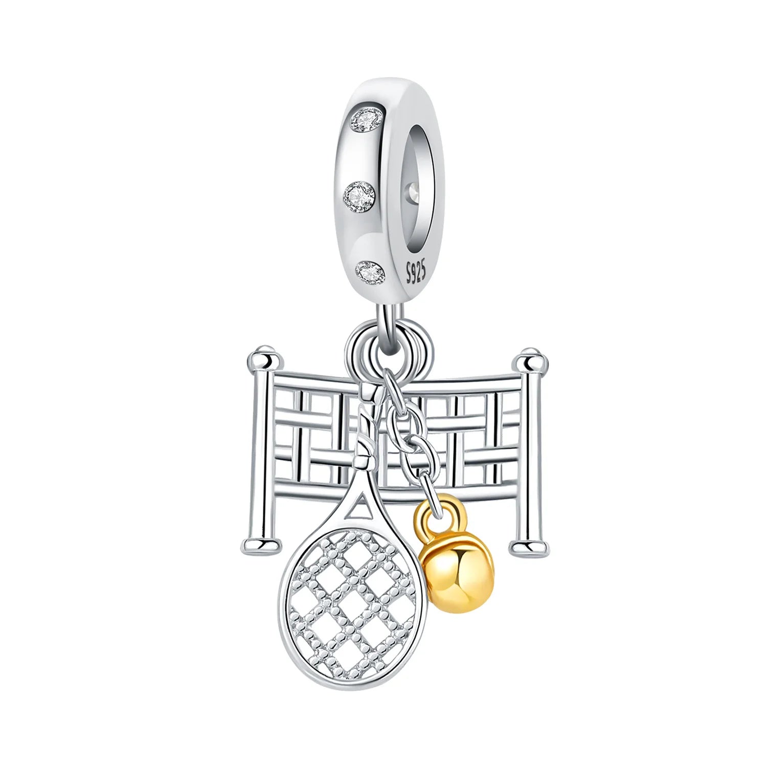 PANPOKI 925 Sterling Silver Surfboard Coconut Tree Pendant Charms Beads Fit Bracelet DIY Party Trendy Gift Jewelry Accessory