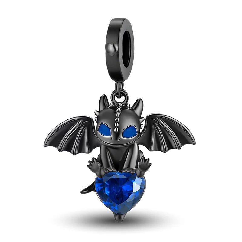 925 Sterling Silver Halloween Dark Phantom Pumpkin Devil Fit Diy Bracelet Necklace Making Gift Of High Quality Fine Jewelry