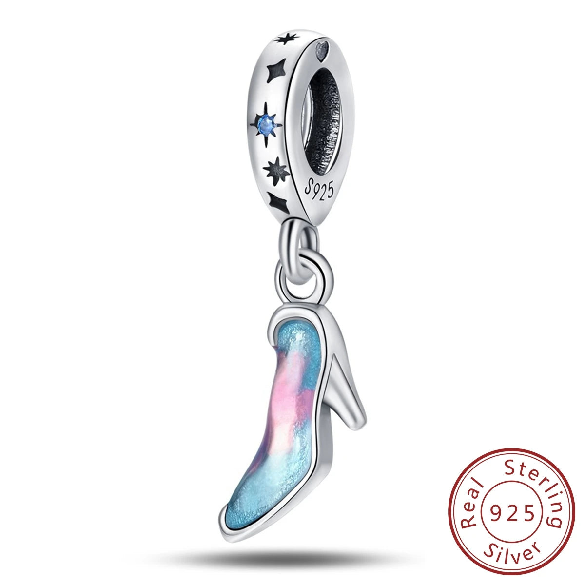 100% Real 925 Sterling Silver Charms Beads Stars Moon Pendant Fit Original Charms Bracelets Bangle DIY Jewelry Gifts