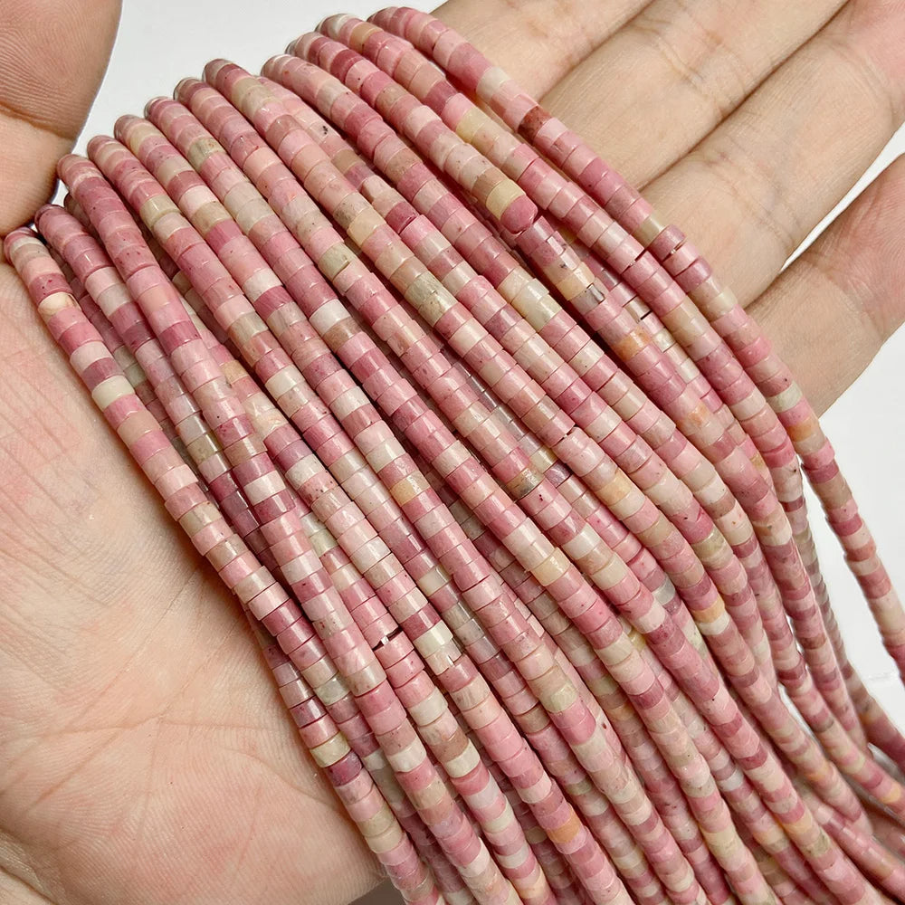 2x4mm Blue Flat Round Stone Bead Imperial Agates Jades Rondelle Loose Beads For Jewelry Making DIY Bracelets Necklace Handmade