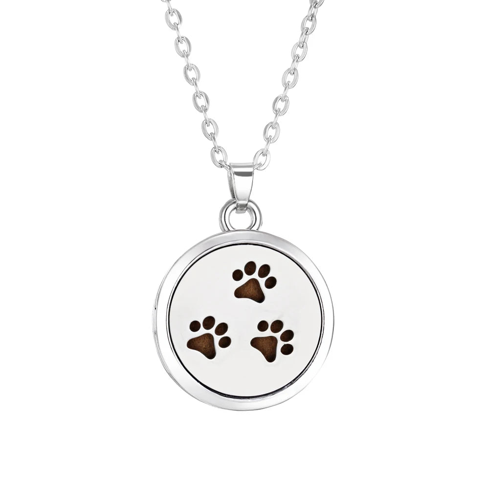 Tree of Life Aromatherapy Necklace Perfume Essential Oil Diffuser Alloy Stainless Steel  Locket Pendant Aroma Diffuser Necklace - Madeinsea©