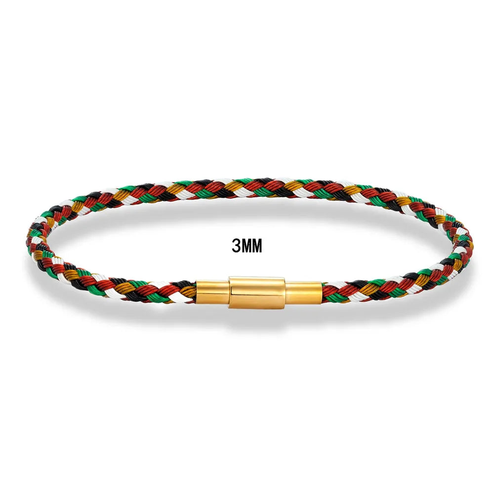 MKENDN Simple Style Men Women Jewelry 1.5mm Non-fading Steel Wire Thin Rope Bracelet Classic Cuff Charm Bracelet DIY Gifts - Madeinsea©