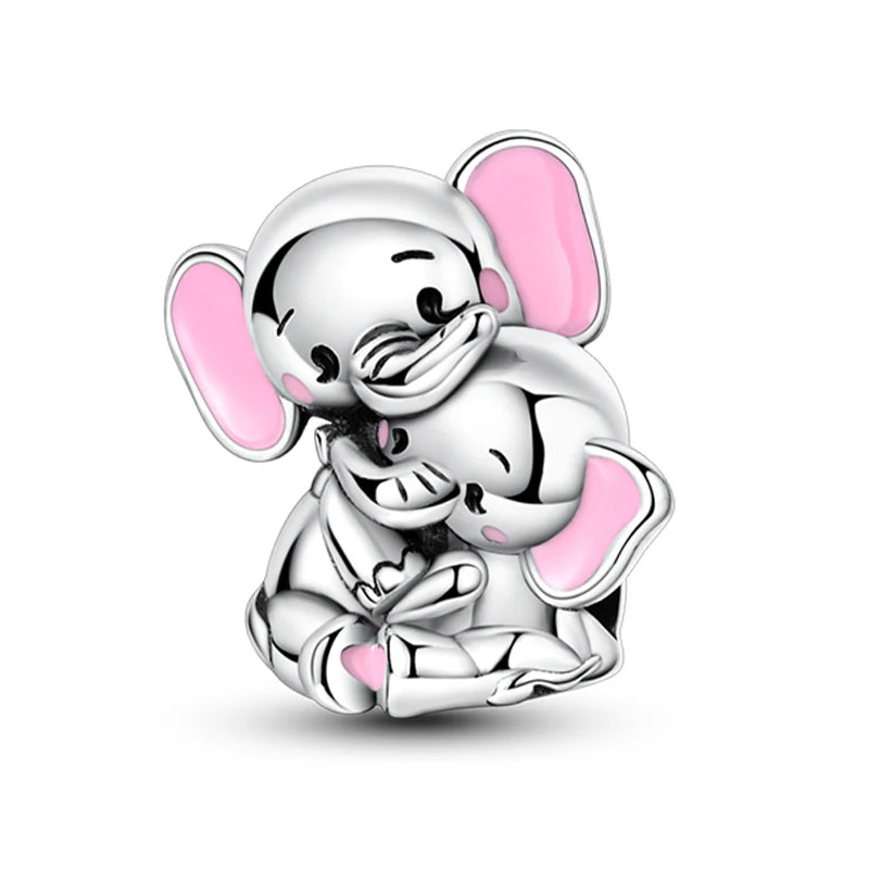 Hot Sale Charms Beads 925 Sterling Silver Pink Perfume Bottle Letter Luminous Firefly Tarot Card Beads Fit DIY Bracelets Jewelry - Madeinsea©