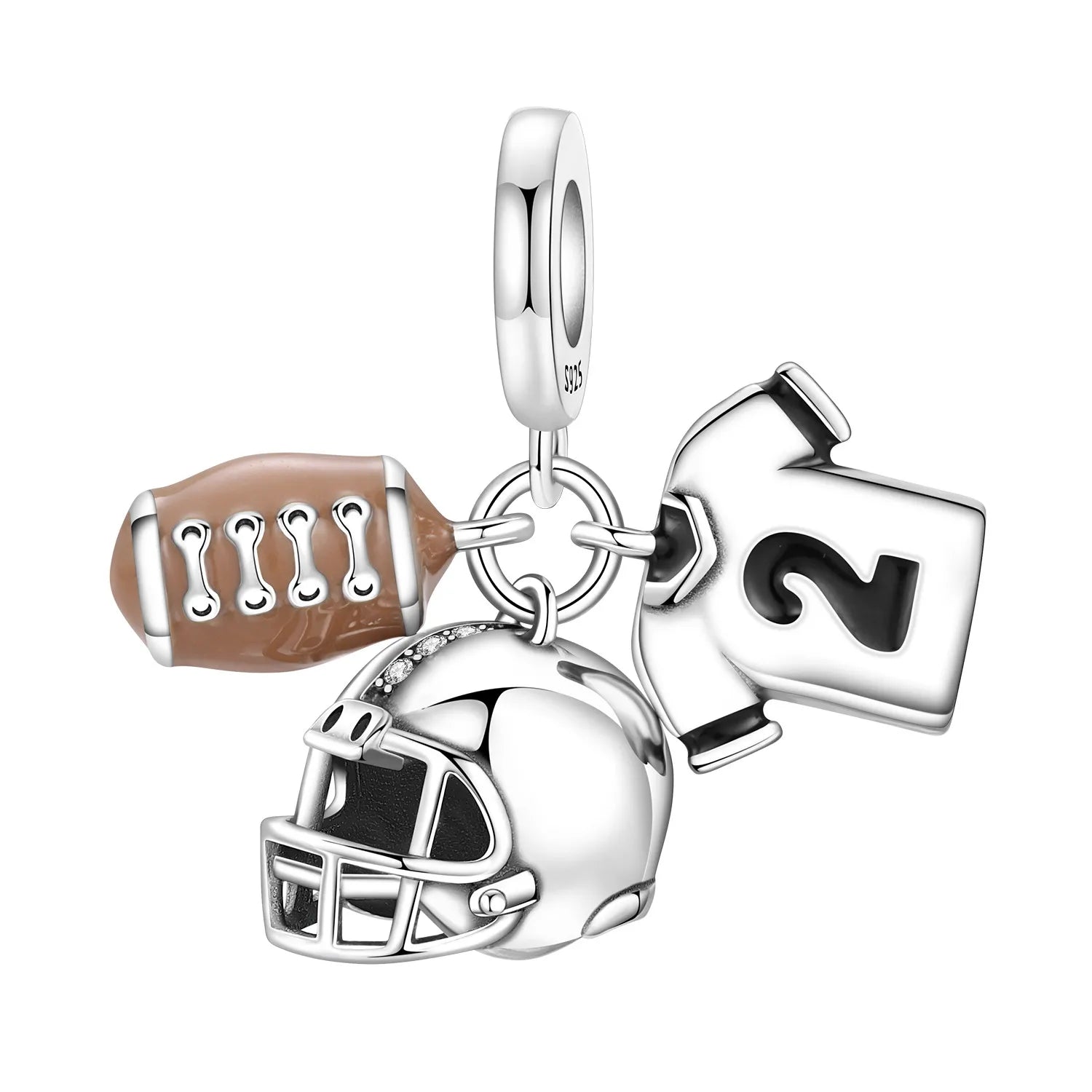 PANPOKI 925 Sterling Silver Surfboard Coconut Tree Pendant Charms Beads Fit Bracelet DIY Party Trendy Gift Jewelry Accessory