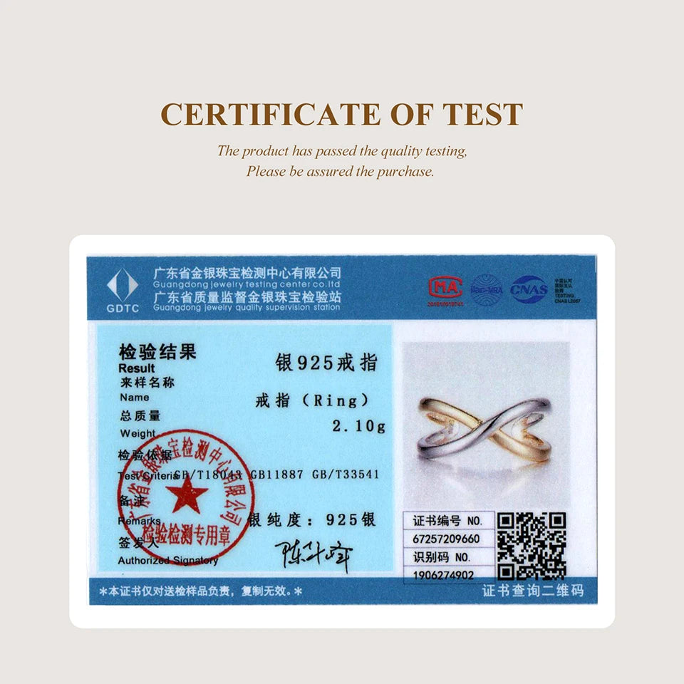 BAMOER 925 Sterling Silber Zweifarbiger Kreuzring, eleganter, polierter Doppelknotenring für Damen, Teenager und Mädchen – ein tolles Geschenk für Partys