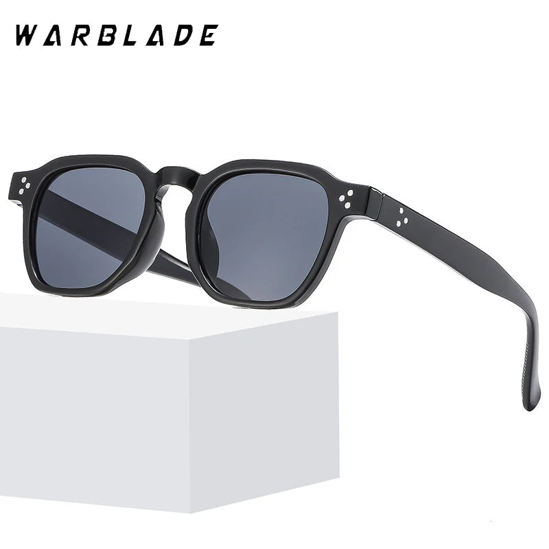 Fashion Vintage Rivet Oval Sunglasses Women Men Luxury Luxury Brand Design Leopard Sun Glasses Anti Blue Light Eyeglasses Frame