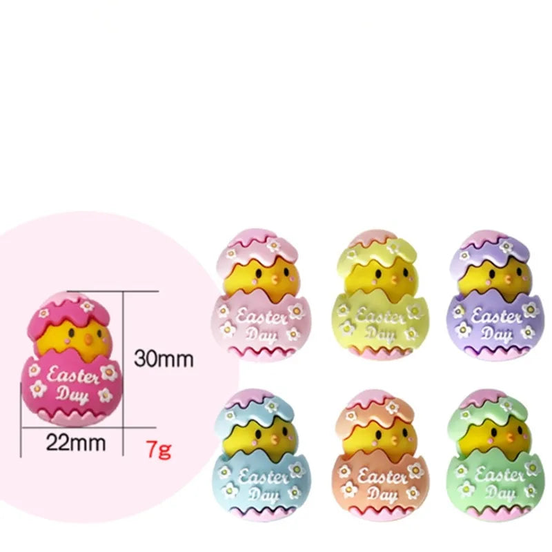 10pcs 3D Chick Silicone Beads Animal Focal beads For Jewelry Making DIY Pacifier Chain Bracelet Necklace Jewelry Accessories