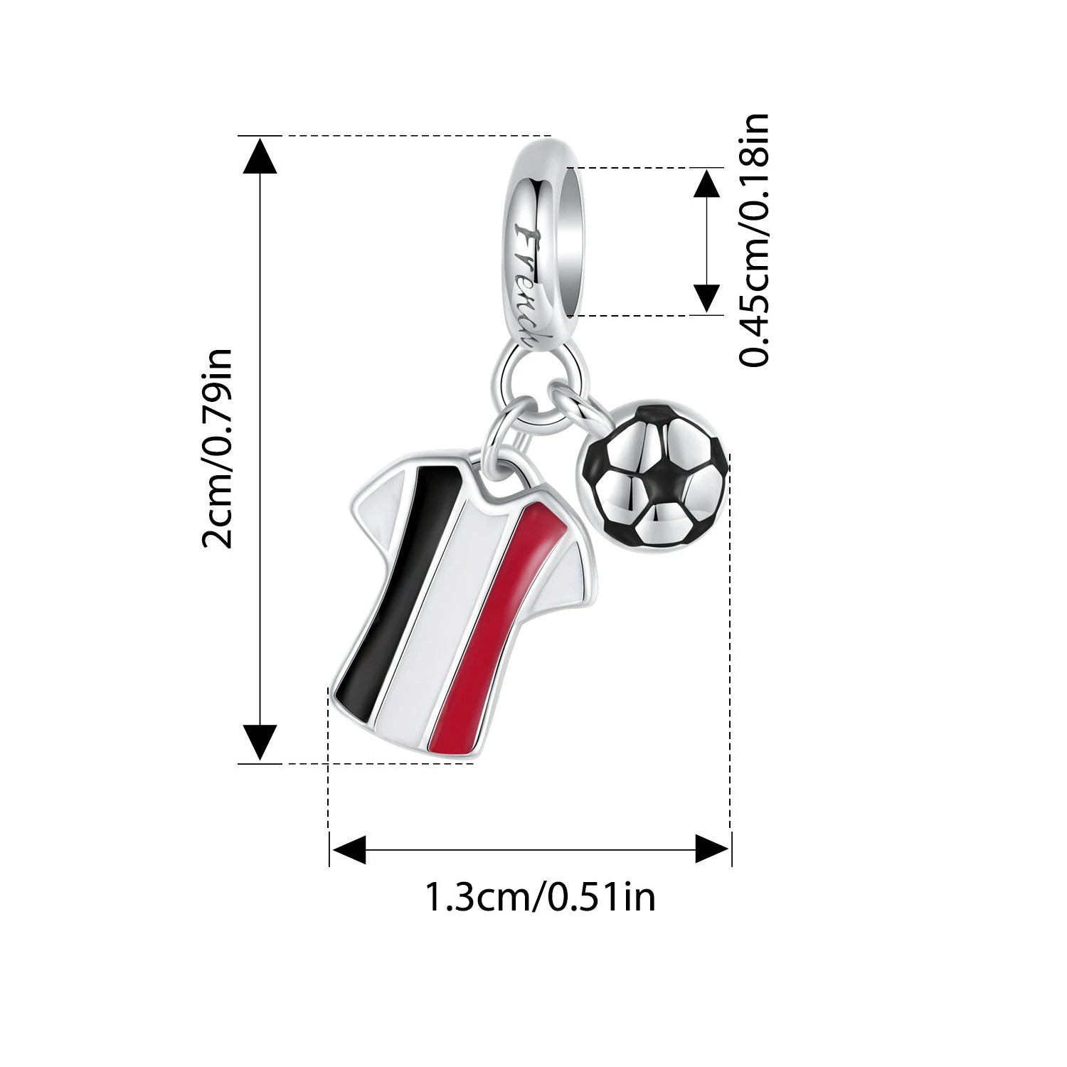 BISAER 925 Sterling Silver Kettlebell Volleyball Dumbbell Pendant Basketball Charm Bead For Women DIY Bracelet Fine Jewelry Gift