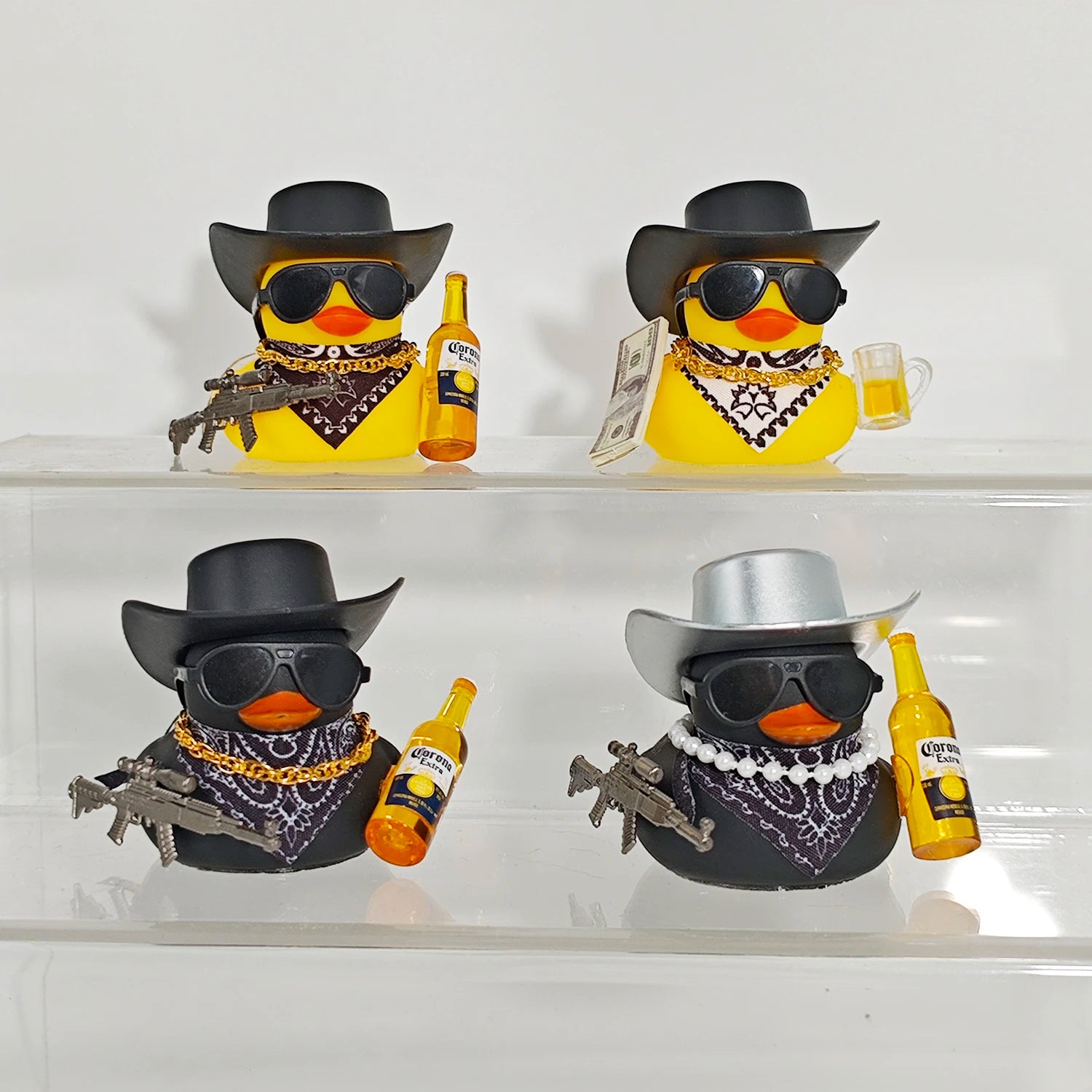 Cowboy Rubber Duck Car Ornament for Jeep Duck Car Dashboard Decorations Quirky Rubber Duck Car Accessories Funny Office Gifts - Madeinsea©