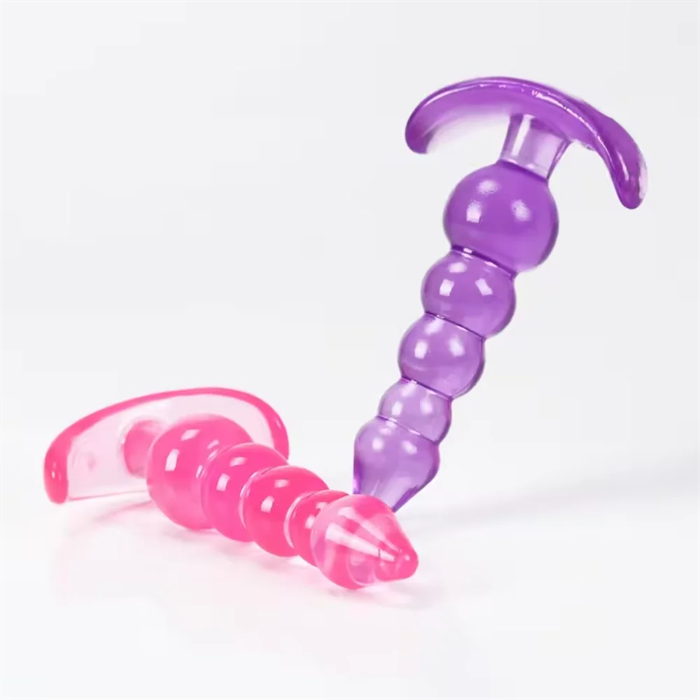 Anal Beads Dildo Soft Silicone Anal Plugs Butt Plug Prostate Massage Unisex Sexy Stopper Adult Sex Toy for Men Women Adult Games