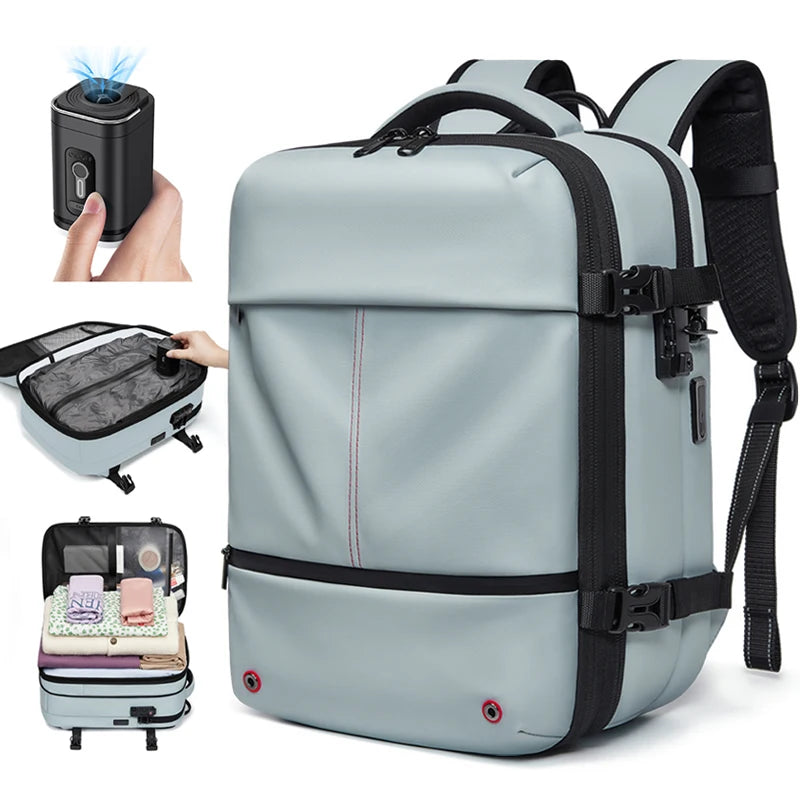 Travel Women Backpack 16 inch vacuum compression Laptop Backpack USB charging school Backpack Extended Hiking Business backpack - Madeinsea©