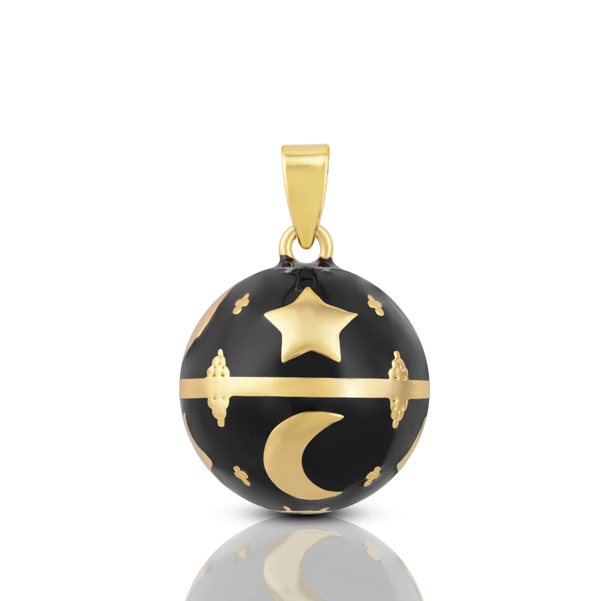 Eudora Collier Bola de Grossesse Collier Étoiles Lune Ange Appelant Musical Cloche Pendentif llamador de ángeles Bijoux pour Enceinte