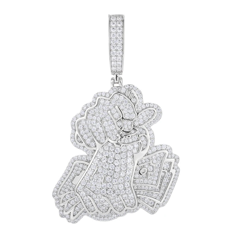 TUHE Unisex High Quality D VVS Moissanite Iced Out Pendants USD For Men Hip Hop Jewelry - Madeinsea©