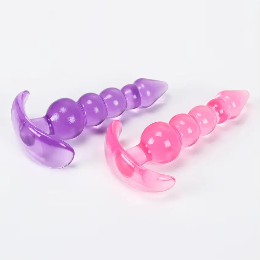 Anal Beads Dildo Soft Silicone Anal Plugs Butt Plug Prostate Massage Unisex Sexy Stopper Adult Sex Toy for Men Women Adult Games