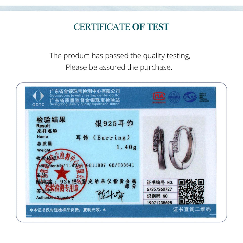 BAMOER 925 Sterling Silver Cross Hoop Earrings 5 Stones CZ Huggies Earrings for Women Girls Minimalist Party Jewelry