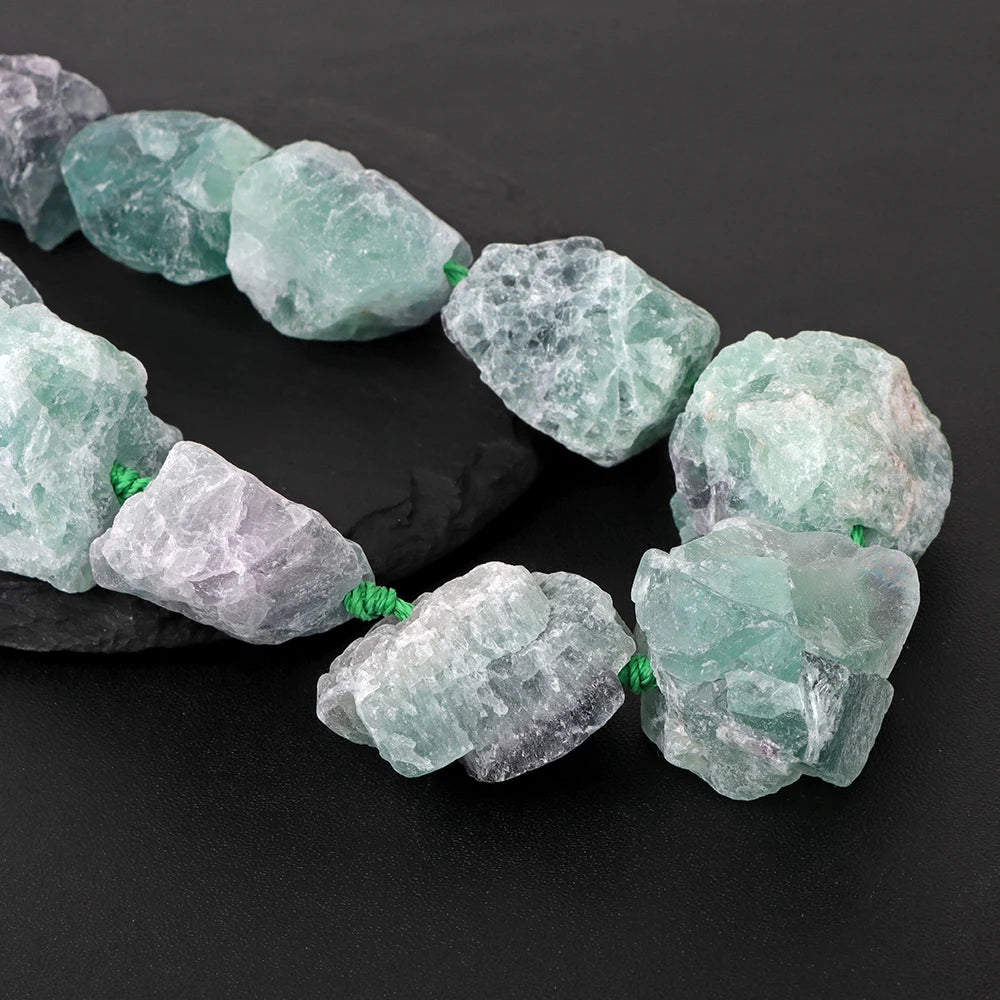 Rough Rose Quartzs Amethysts Raw Bead Freeform Irregular Lapis Lazuli Amazonite Mineral Beads For Jewelry Craft Handmade 20-30mm