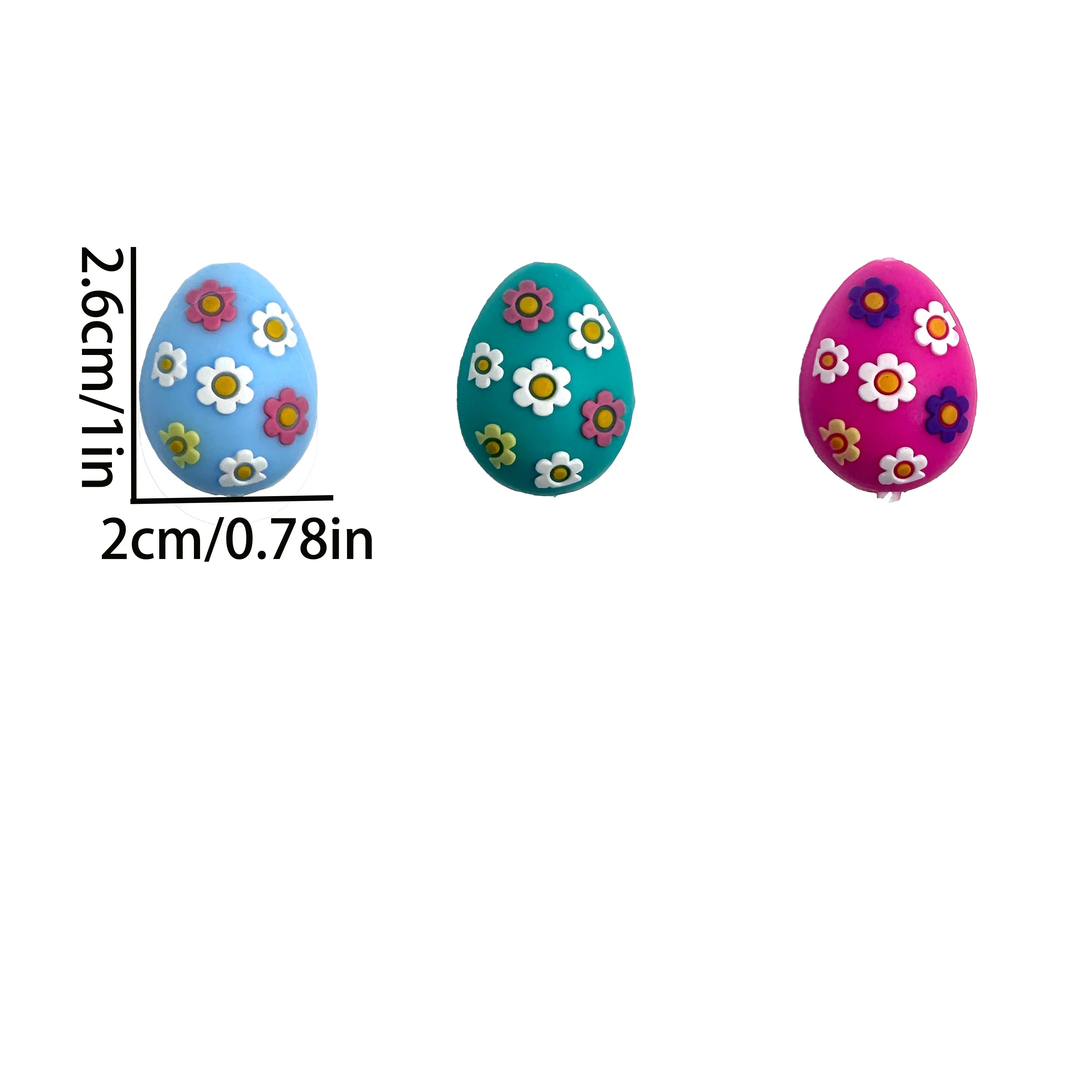 Lot de 5 ou 10 perles focales en silicone 3D de la série Pâques, pour bricolage, colliers, bijoux, stylos, porte-clés, décoration de voiture, chaînes de sacs