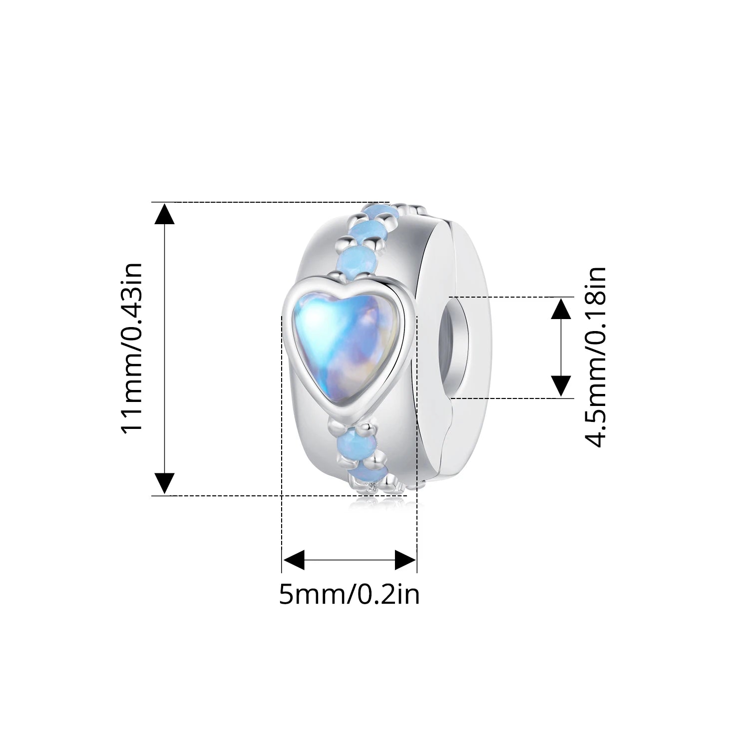 BISAER 925 Sterling Silver Blue Ocean Charm Bead Shell Starfish Turtle Pendant Fit Women DIY Bracelet Fine Jewelry Vacation Gift