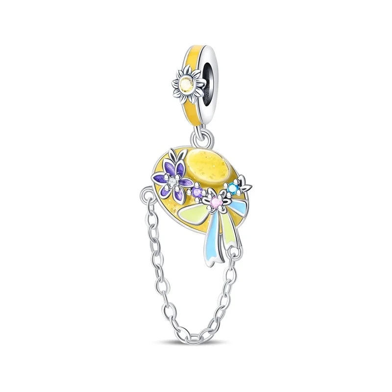 Spring 925 Sterling Silver Butterfly Snail Swallow Charms Beads Fit 3mm 925 Original Bracelets DIY Jewelry Birthday Gift