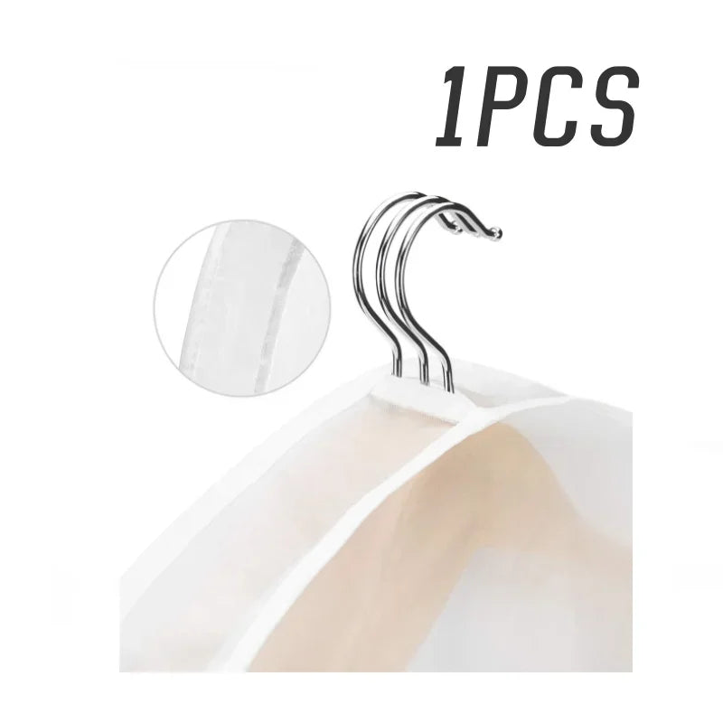 Translucent Shoulder Covers Garment Shoulder Covers Clothes Dust Cover Hanger Bags Protective Clothes Shoulder Covers for Suit