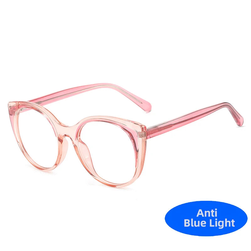 High Quality TR90 Computer Glasses Frame Women Men Anti Blue Light Cat Eye Eyewear Blocking Glasses Optical Spectacle Eyeglass