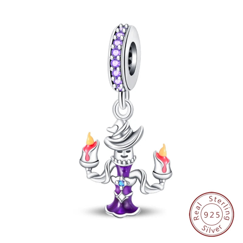 Halloween 925 Sterling Silver Design Charms Beads Pendants Suitable for Original Bracelet DIY Exquisite Making Jewelry