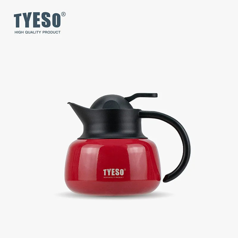 Tyeso Stainless Steel Tea Thermos Heat/Cold Retention Tea-Water Separation Infuser Large Capacity Teapots For Coffee Travel Gift