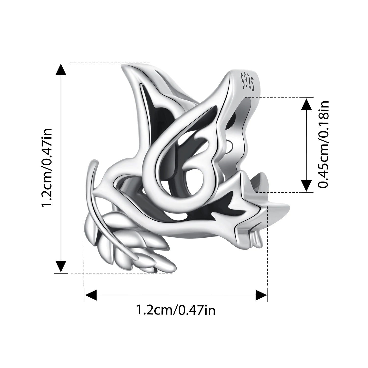 Bamoer 925 Sterling Silver Nativity of Jesus Pendant Faith Guard Charm Peace Beads for Women DIY Bracelet Jewelry Accessories