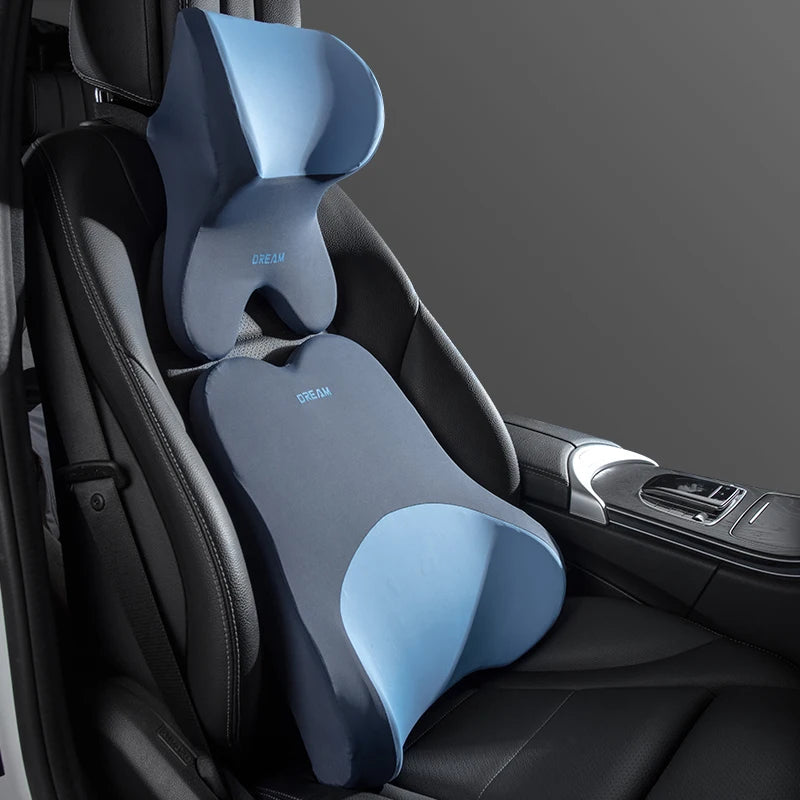 Car Lumbar Support Headrest Neck Pillow Support Universal Soft Neck Pillows Cushion Car Memory Foam Lumbar Pillow Back Support - Madeinsea©