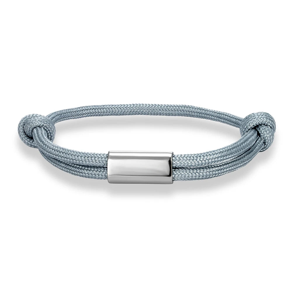 MKENDN Personalized Sailing Rope Bracelet Engraved Name Waterproof Cord Men Women Camping Jewelry Gift