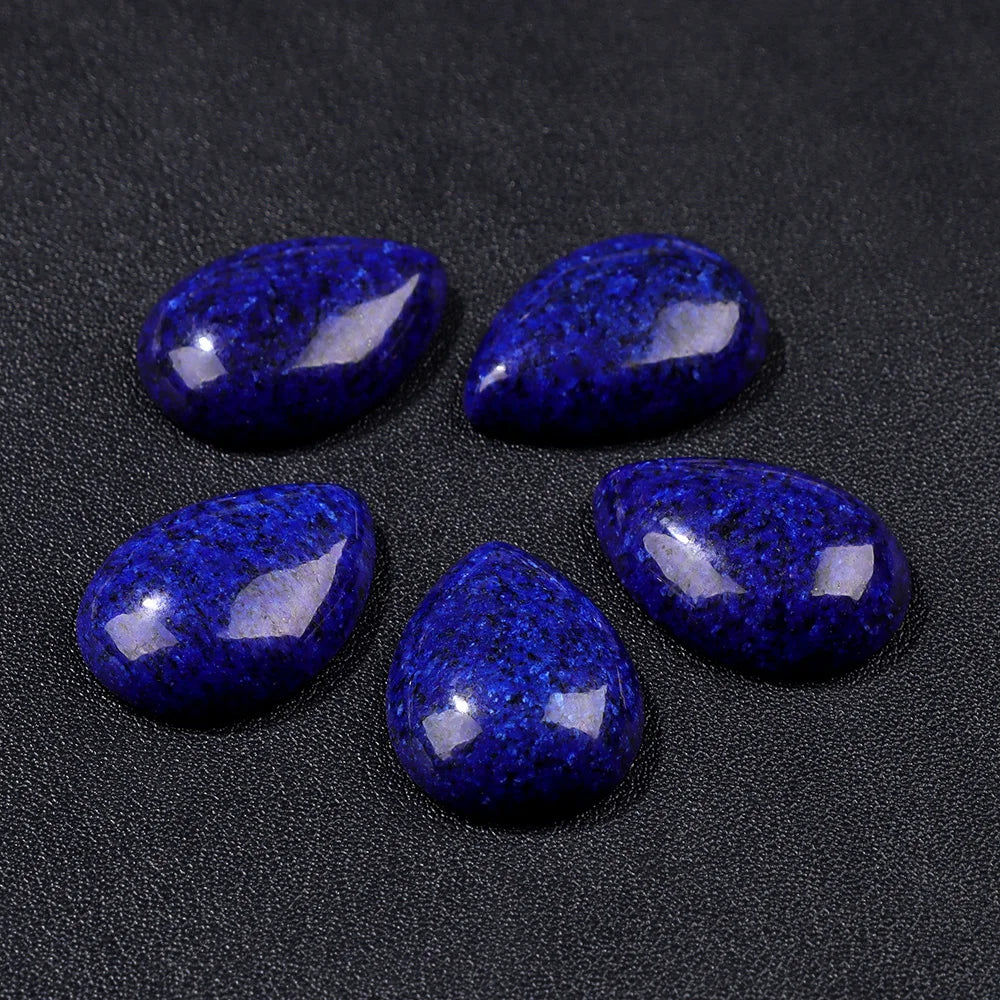 18X25MM Multi-color Natural Stone Cabochon Water Drop Shape Agat Quartz Opal Cabochons Stone For Jewelry Making DIY Accessories