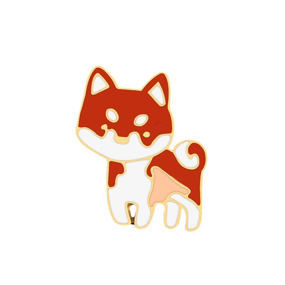 Pet Dog Lover Collection Brooch Cute Corgi German Shepherd Golden Retriever Dog Enamel Pins Women Men Lapel Pin Badges Jewelry