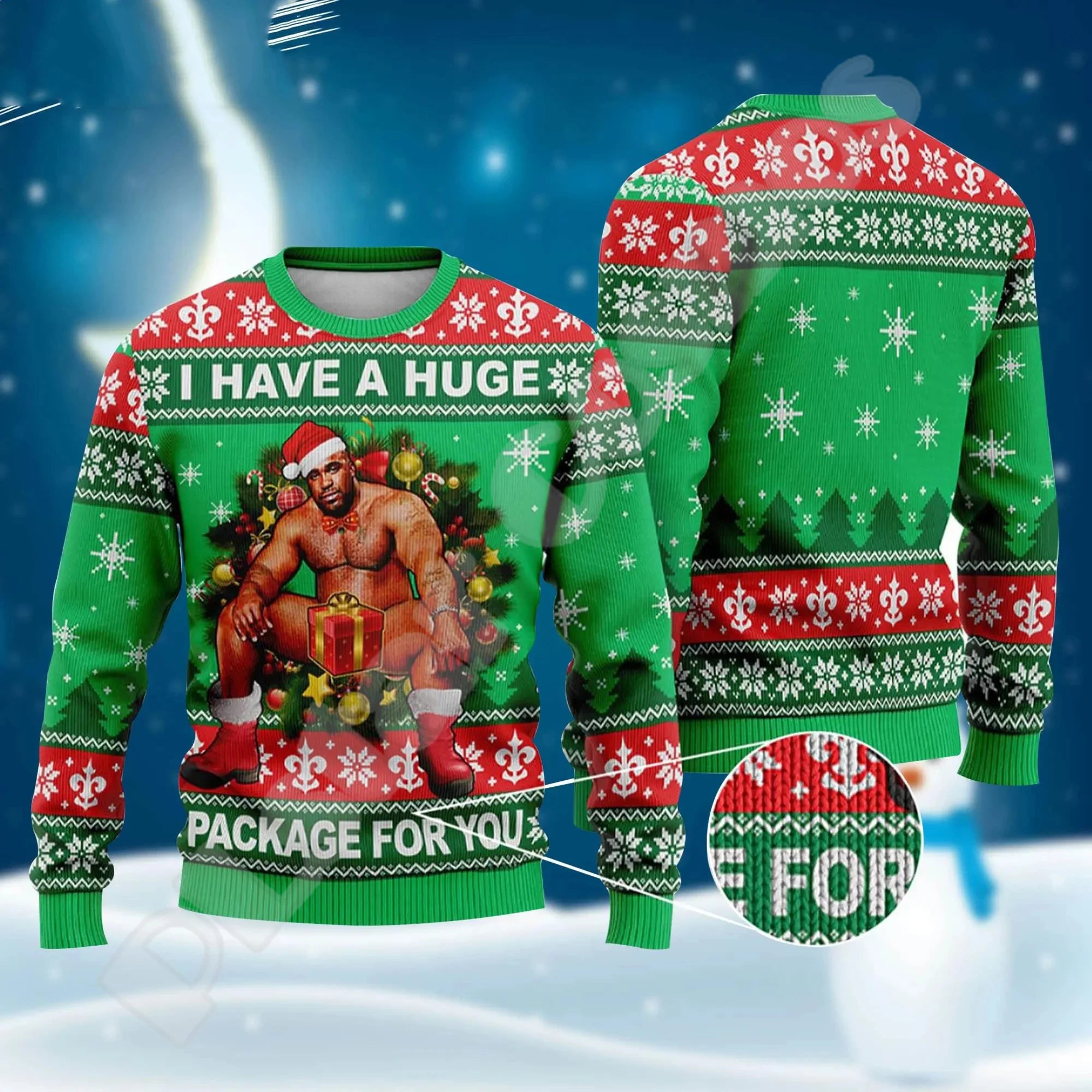 Christmas Knitted Sweater Graffiti Tattoo Retro Vintage Sweatshirts 3DPrint Unisex Pullover Harajuku Casual Funny Long Sleeve X1