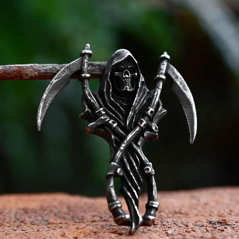 Beier 316L stainless steel Classic devil skull knife men's pendant necklace punk high quality jewelry LLBP8-431P