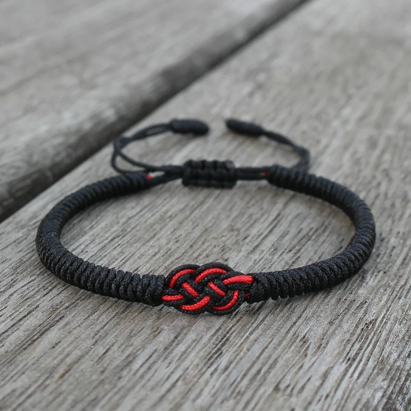 Noter New Handmade Braided Ukrainian Bracelet Men Women Adjustable Lucky Red Thread Chinese Knot Braclet Valentine Day Braslet