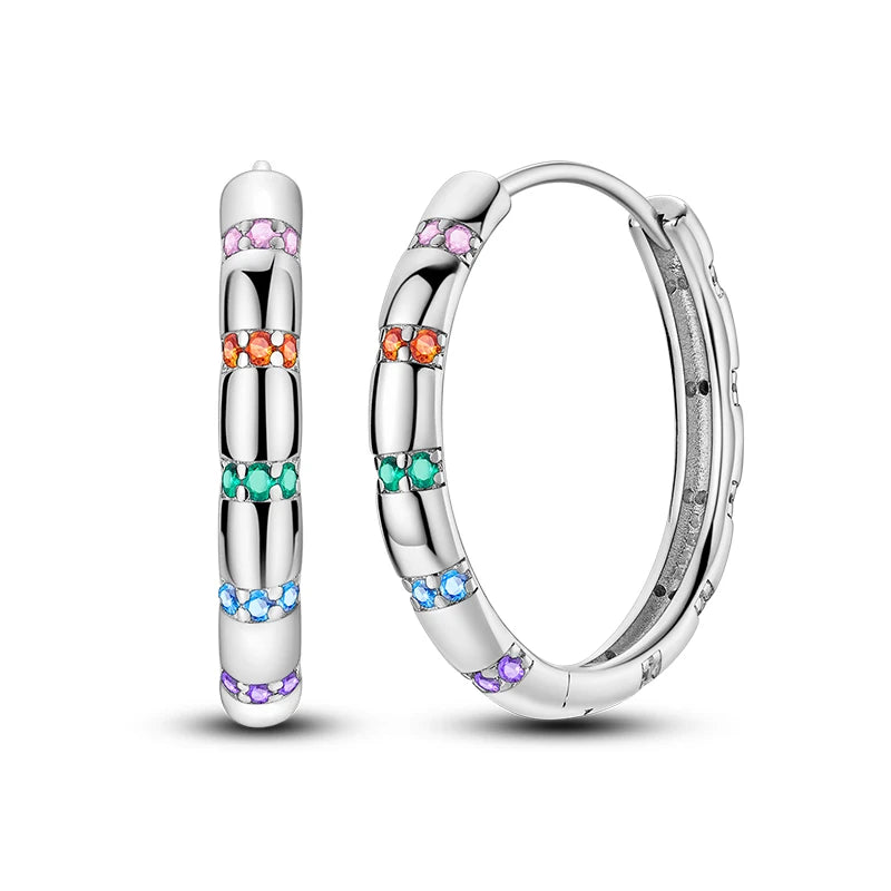 Classic Earrings 925 Silver Star Moon Zircon Pearl Geometry Earrings For Women Wedding Engagement Fine Jewelry Birthday Gift