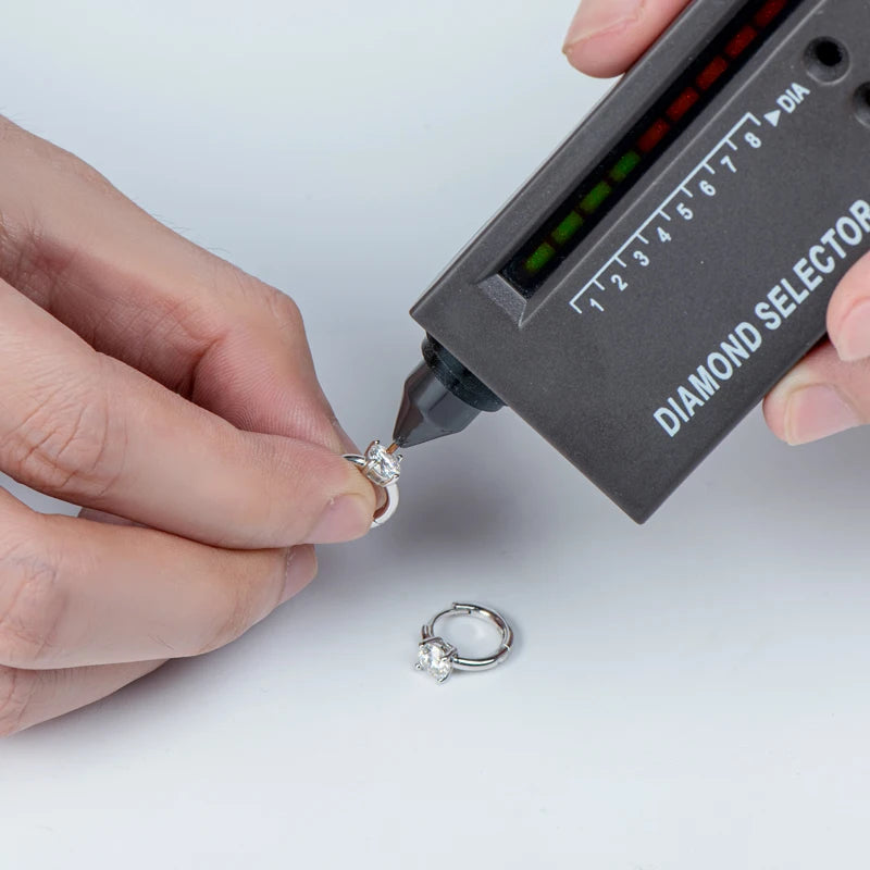 OXTAO Hoop Earrings D Color Moissanite Diamond Earrings 0.5ct For Women Real 925 Silver Four Claw Earrings Fine Jewelry Gift GRA