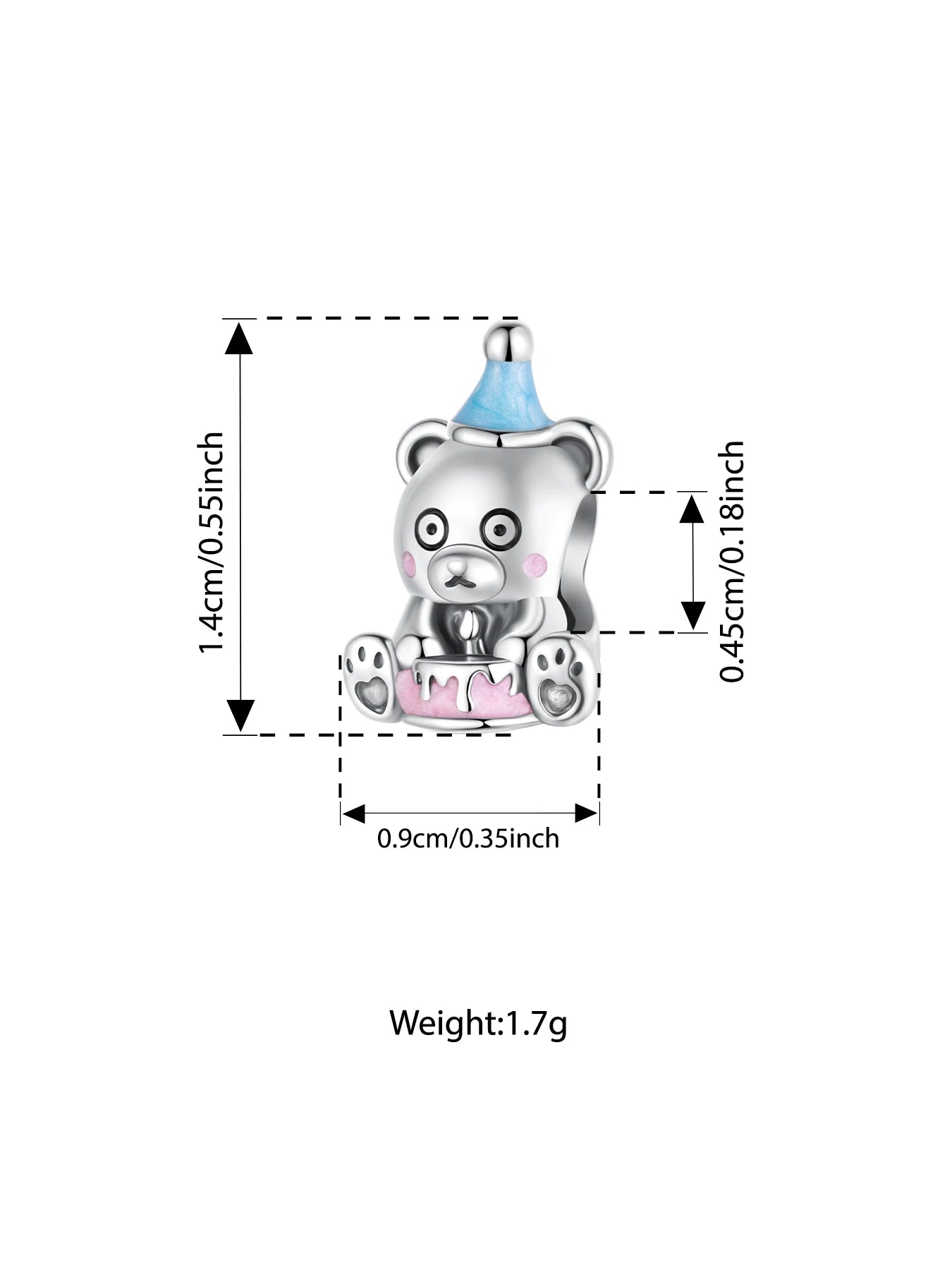 WOSTU 925 Sterling Silver Warm House Charm Baby Family Bear Pendant Love Cute Fit Original Bracelet&Necklace Fine Jewelry Gift