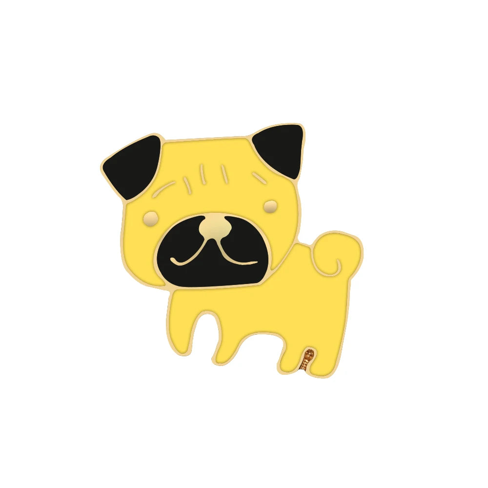 Pet Dog Lover Collection Brooch Cute Corgi German Shepherd Golden Retriever Dog Enamel Pins Women Men Lapel Pin Badges Jewelry