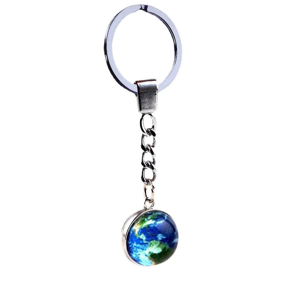 New Design Luminous Crystal Twelve Constellation Keychain Unisex Metal Holder Pendent Key Ring Bag Decoration Gift For Couple