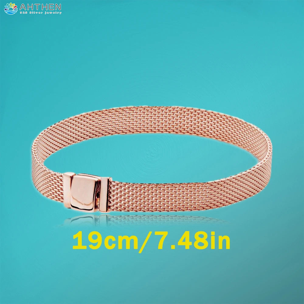 Ahthen 925 Sterling Silver Bead Silver Star Timeless Sparkle Heart Dangle Clip Charms fit Snake Chain Reflexions Bracelets