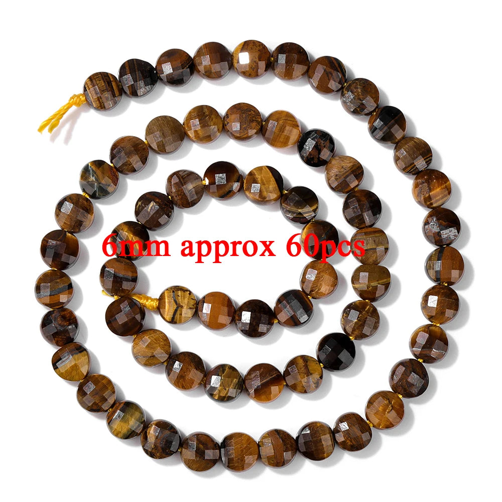 High Quality Yellow Tiger Eye Stone Beads Natural Round Heart Rondelle Cube Irregular Loose Spacer Bead For Jewelry Making DIY