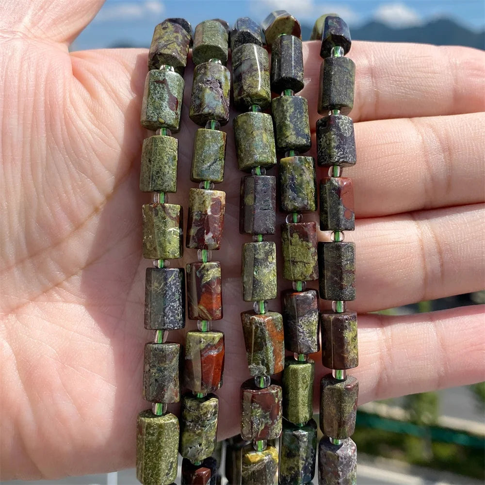 Natural Irregular Cylinder Stone Bead Charoite Amethyst Apatite Loose Charm Beads For Reiki Jewelry Making Bracelet Necklace DIY - Madeinsea©