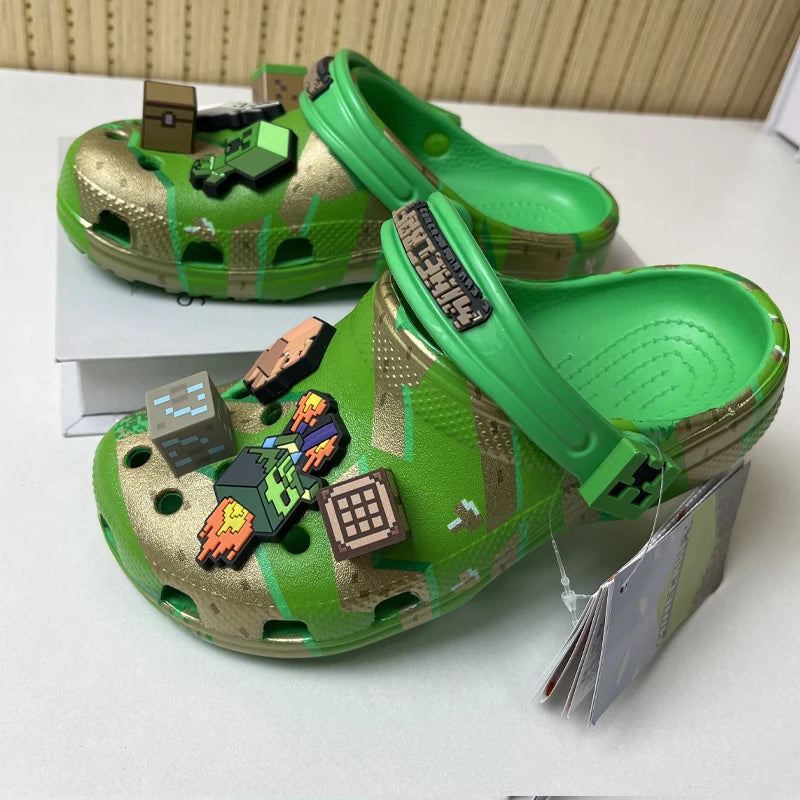Fashion Green Cartoon Character Summer Children Cute Cartoon Children's Slippers Non-Slip Soft Soled Sandals Gift