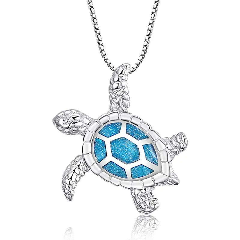 2025 New High End European and American Turtle Jewelry Handmade Enamel Cute Drip Oil Necklace Personalized Popular Pendant