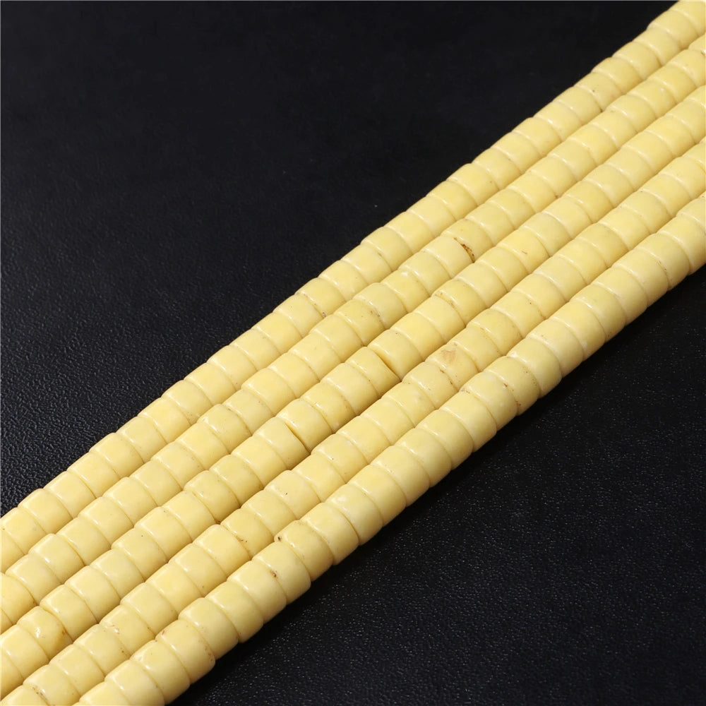 6x3mm Natural Flat Round Stone Beads Turquoises Labradorite Jaspers Spacer Loose Heishi Bead For Jewelry Making DIY Accessories