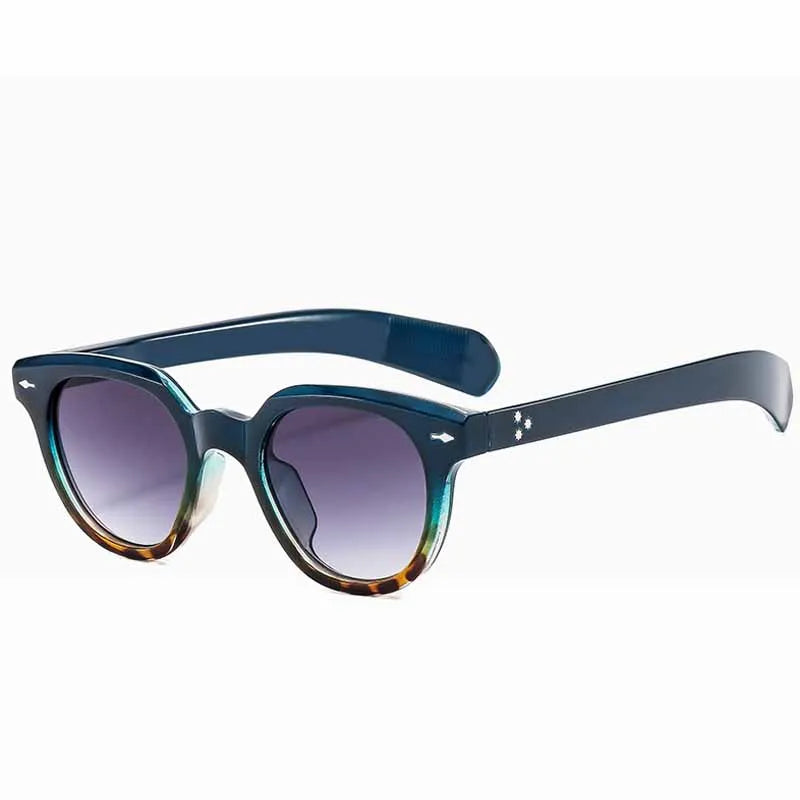 2025 Ins Popular Women Square Sunglasses Men Vintage Brand Design Rivets Oval Punk Female Shades UV400 Fashion Male Sun Glasses